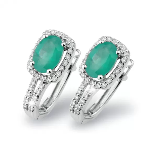 Dámske náušnice biele zlato 585/1000 prírodný diamant 1,72 ct GKW52512