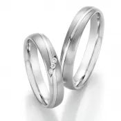 Snubné prstene z ocele s diamantmi SP-22030