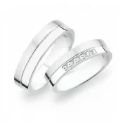 Svadobné obrúčky striebro 925 zirkón 0,075 ct SP-253-Ag