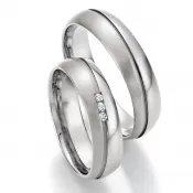 Titánové snubné prstene s diamantmi SP-20150