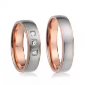 Oceľové snubné prstene SP-7018