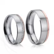 Oceľové snubné prstene SP-7024