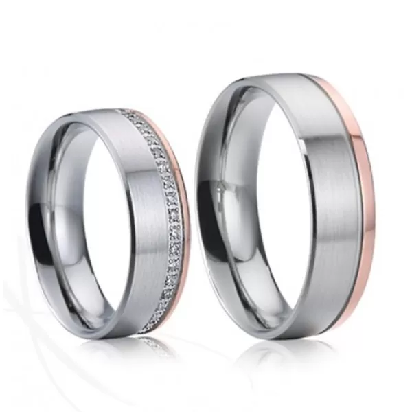 Oceľové snubné prstene SP-7024