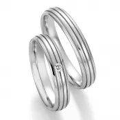 Snubné prstene z ocele s diamantom SP-22150