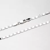 Uchvatná retiazka z bieleho zlata 45-1278