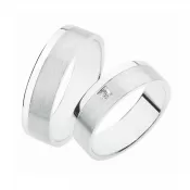 Snubné prstene striebro 925 zirkón 0.025 ct SP-241-Ag