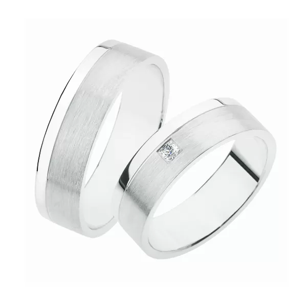 Snubné prstene striebro 925 zirkón 0.025 ct SP-241-Ag