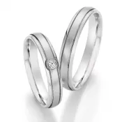 Snubné prstene z ocele s diamantom SP-22010