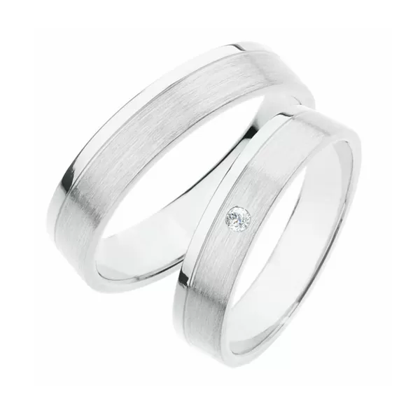 Svadobné obrúčky striebro 925 zirkón 0,025 ct SP-242-Ag