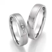 Titánové snubné prstene s briliantmi SP-20010