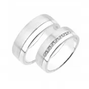 Svadobné obrúčky striebro 925 zirkón 0,217 ct SP-221-Ag