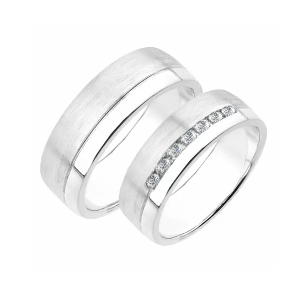 Svadobné obrúčky striebro 925 zirkón 0,217 ct SP-221-Ag