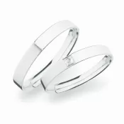 Svadobné obrúčky striebro 925 zirkón 0,025 ct SP-264-Ag