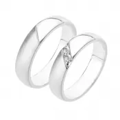 Svadobné obrúčky striebro 925 zirkón 0,050 ct SP-223-Ag