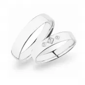 Svadobné obrúčky striebro 925 zirkón 0,059 ct SP-274-Ag