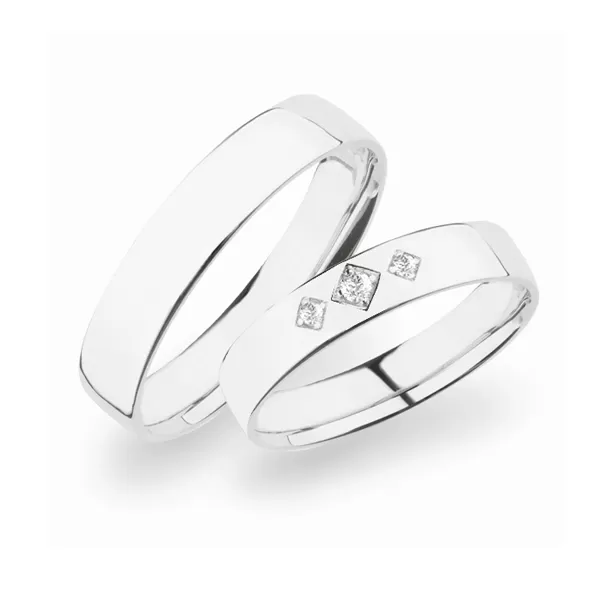 Svadobné obrúčky striebro 925 zirkón 0,059 ct SP-274-Ag