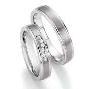 Snubné prstene oceľové s titánom SP-06130