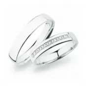 Svadobné obrúčky striebro 925 zirkón 0,135 ct SP-276-Ag