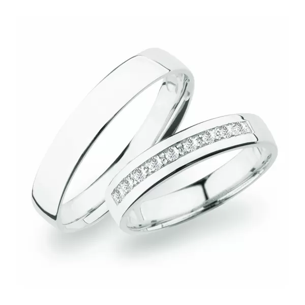 Svadobné obrúčky striebro 925 zirkón 0,135 ct SP-276-Ag