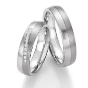 Snubné prstene oceľové s titánom SP-06110