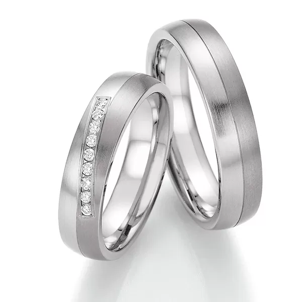 Snubné prstene oceľové s titánom SP-06110