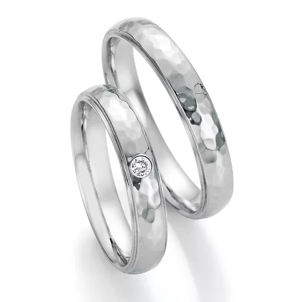 Snubné prstene z ocele s diamantom SP-22090