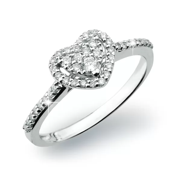 Romantický prsteň s diamantmi GKW54681