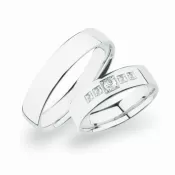 Svadobné obrúčky striebro 925 zirkón 0,125 ct SP-273-Ag