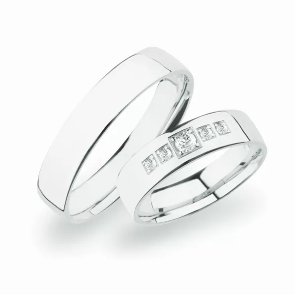Svadobné obrúčky striebro 925 zirkón 0,125 ct SP-273-Ag