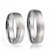 Oceľové snubné prstene SP-7019