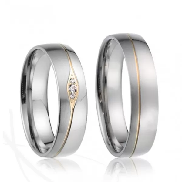 Oceľové snubné prstene SP-7019