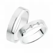 Svadobné obrúčky striebro 925 zirkón 0,093 ct SP-234-Ag