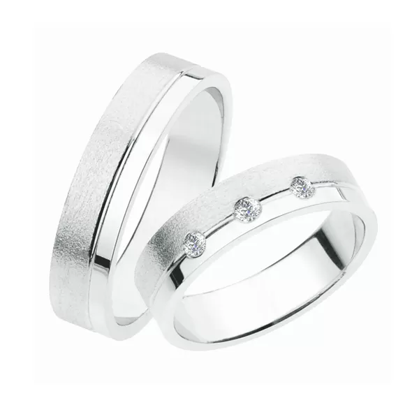 Svadobné obrúčky striebro 925 zirkón 0,093 ct SP-234-Ag