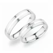 Svadobné obrúčky striebro 925 zirkón 0,075 ct SP-250-Ag