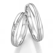 Snubné prstene z ocele s diamantmi SP-22110