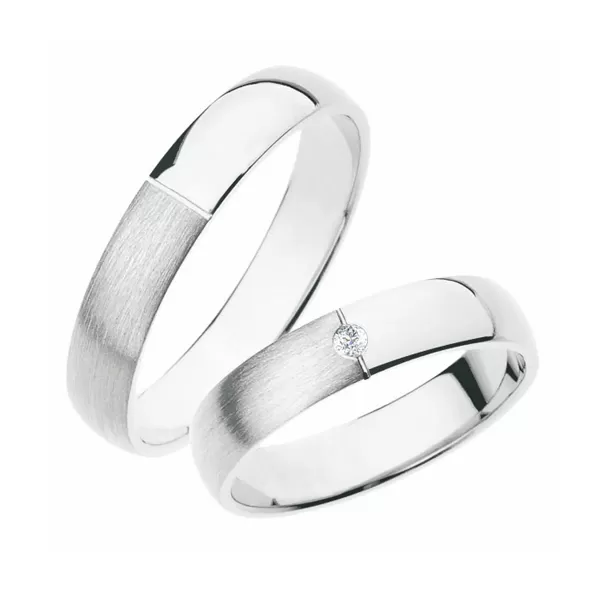 Svadobné obrúčky striebro 925 zirkón 0,025 ct SP-244-Ag