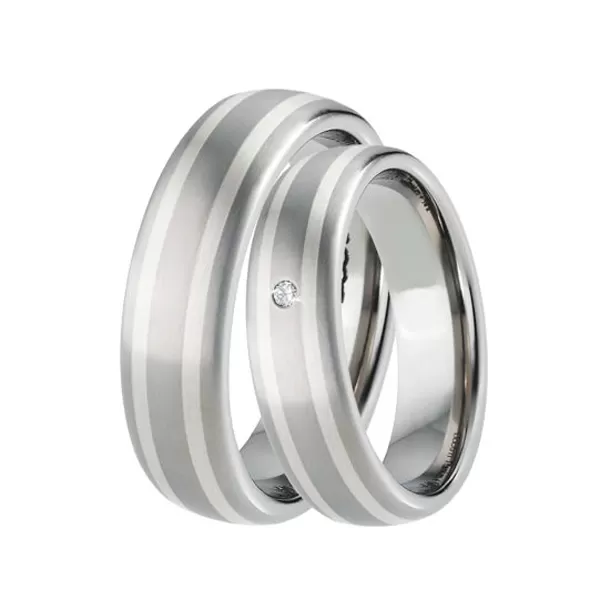 Titánové snubné prstene TS-88002