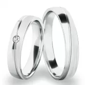 Snubné prstene z bieleho zlata SP-280-B
