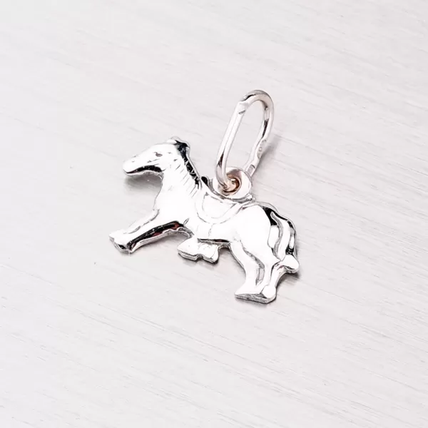 Prívesok z bieleho zlata - kôň 327-1097
