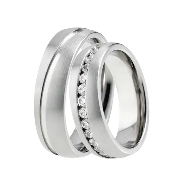 Titánové snubné prstene TR-88028