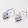 Náušnice so zirkónmi z bieleho zlata 358-0199-03