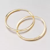 Náušnice zo žltého zlata 30 mm 12-657