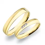 Snubné prstene zo žltého zlata SP-279