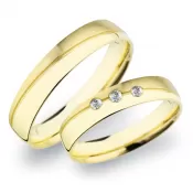 Snubné prstene zo žltého zlata SP-283