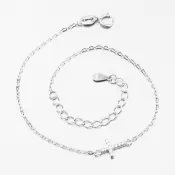 Strieborný náramok s krížikom BST-14406-01