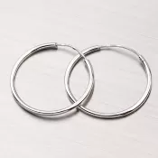 Kruhy z bieleho zlata 23 mm 238-3006