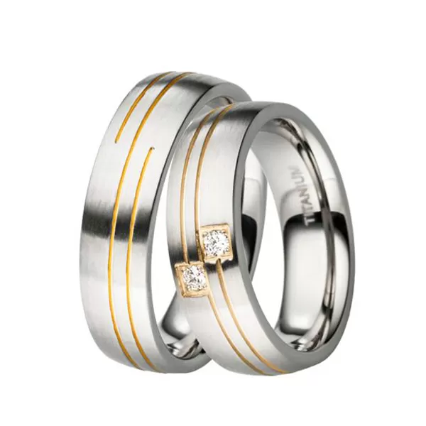 Titánové snubné prstene TR-88026