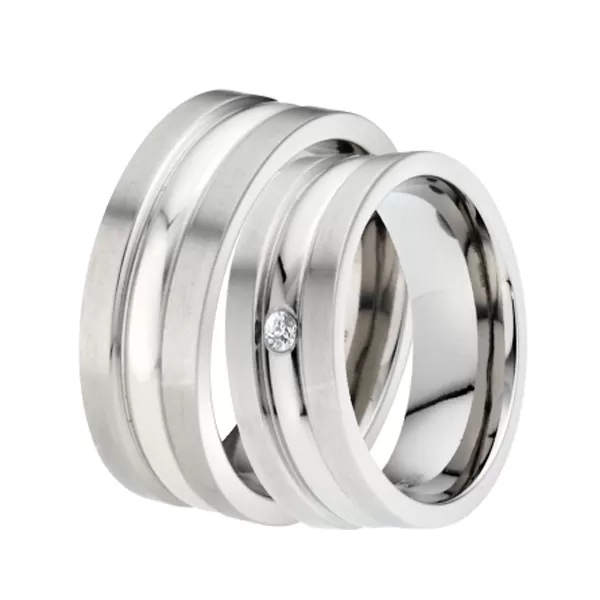 Titánové snubné prstene TR-88003