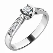 Zásnubný prsteň s diamantmi ZP-10755D