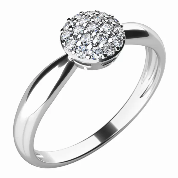 Zásnubný prsteň s diamantmi ZP-10767D